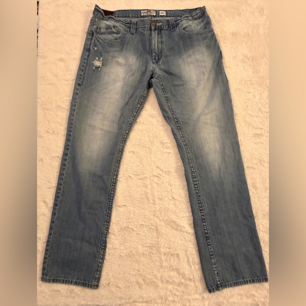 Akademiks Tailored Fit Embroidered Jeans Size 40